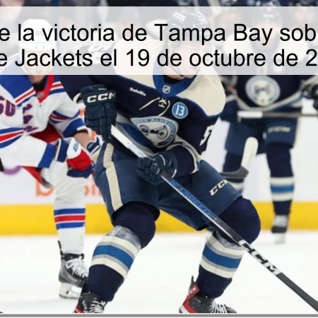 Predicción de la victoria de Tampa Bay sobre Columbus Blue Jackets el 19 de octubre de 2025