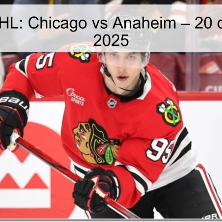 Predicción NHL: Chicago vs Anaheim – 20 de octubre de 2025