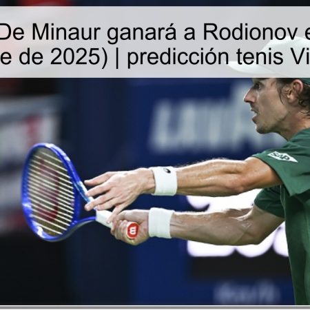 Predicción: De Minaur ganará a Rodionov en Viena (20 de octubre de 2025) | predicción tenis Viena 2025