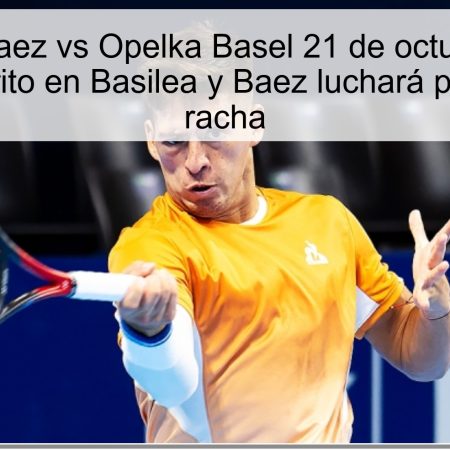 Predicción Baez vs Opelka Basel 21 de octubre de 2025: Opelka favorito en Basilea y Baez luchará por revertir su racha