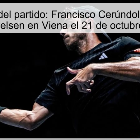 Predicción del partido: Francisco Cerúndolo vencerá a Alex Michelsen en Viena el 21 de octubre de 2025
