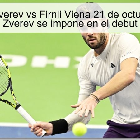 Predicción Zverev vs Firnli Viena 21 de octubre de 2025: Zverev se impone en el debut