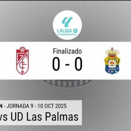 Resumen en datos del Granada – UD Las Palmas