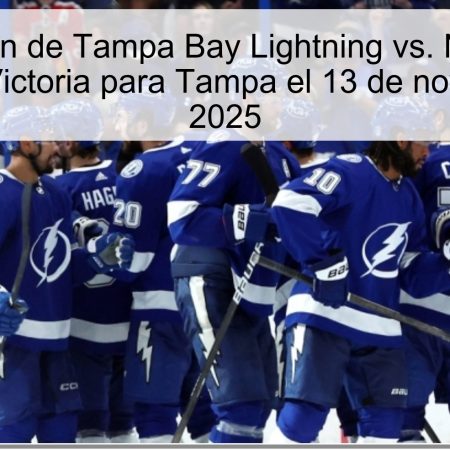 Predicción de Tampa Bay Lightning vs. New York Rangers: Victoria para Tampa el 13 de noviembre de 2025