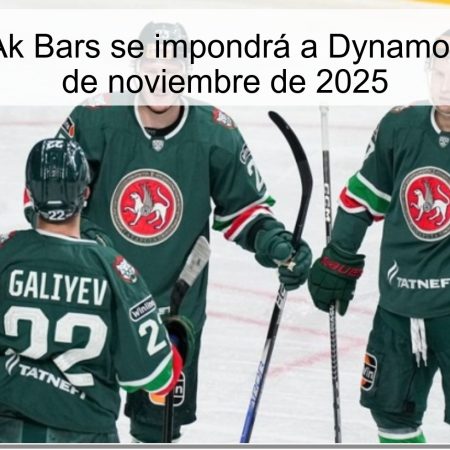 Predicción: Ak Bars se impondrá a Dynamo Moscú el 13 de noviembre de 2025