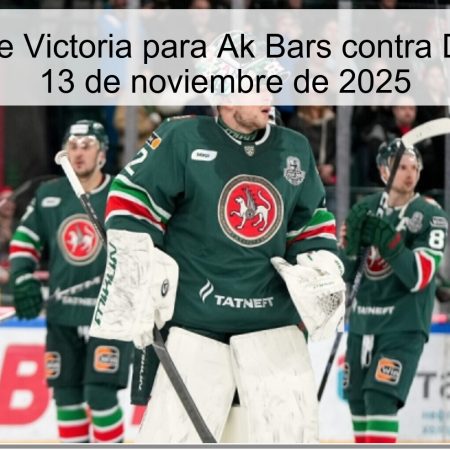 Predicción de Victoria para Ak Bars contra Dynamo M el 13 de noviembre de 2025