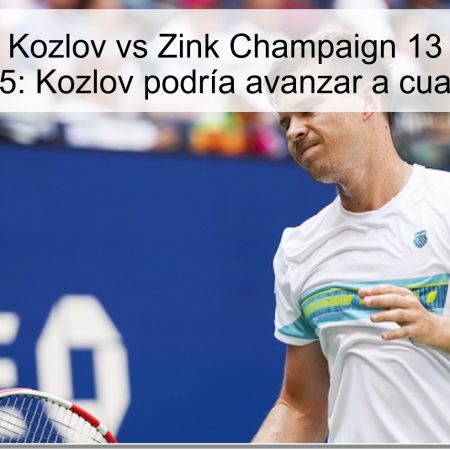 Predicción Kozlov vs Zink Champaign 13 noviembre 2025: Kozlov podría avanzar a cuartos