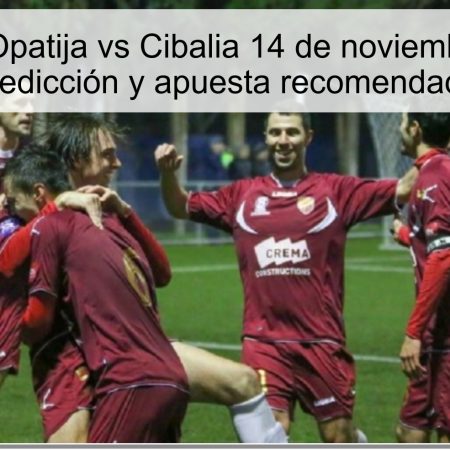 Pronóstico Opatija vs Cibalia 14 de noviembre de 2025: predicción y apuesta recomendada