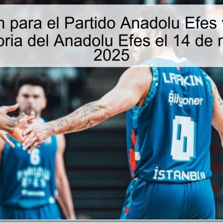 Predicción para el Partido Anadolu Efes vs Bayern Munich: Victoria del Anadolu Efes el 14 de noviembre de 2025