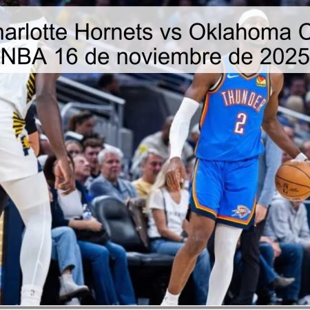 Predicción Charlotte Hornets vs Oklahoma City Thunder – NBA 16 de noviembre de 2025