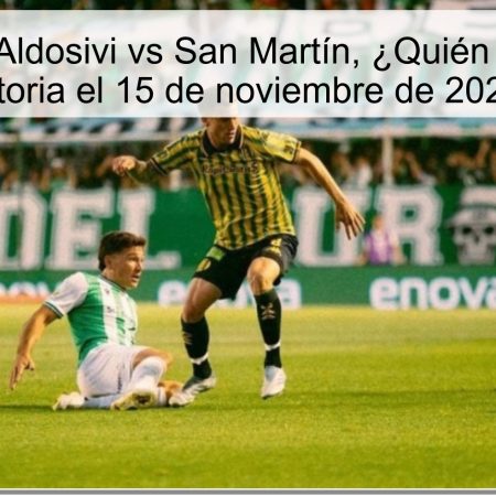 Predicción: Aldosivi vs San Martín, ¿Quién se llevará la victoria el 15 de noviembre de 2025?