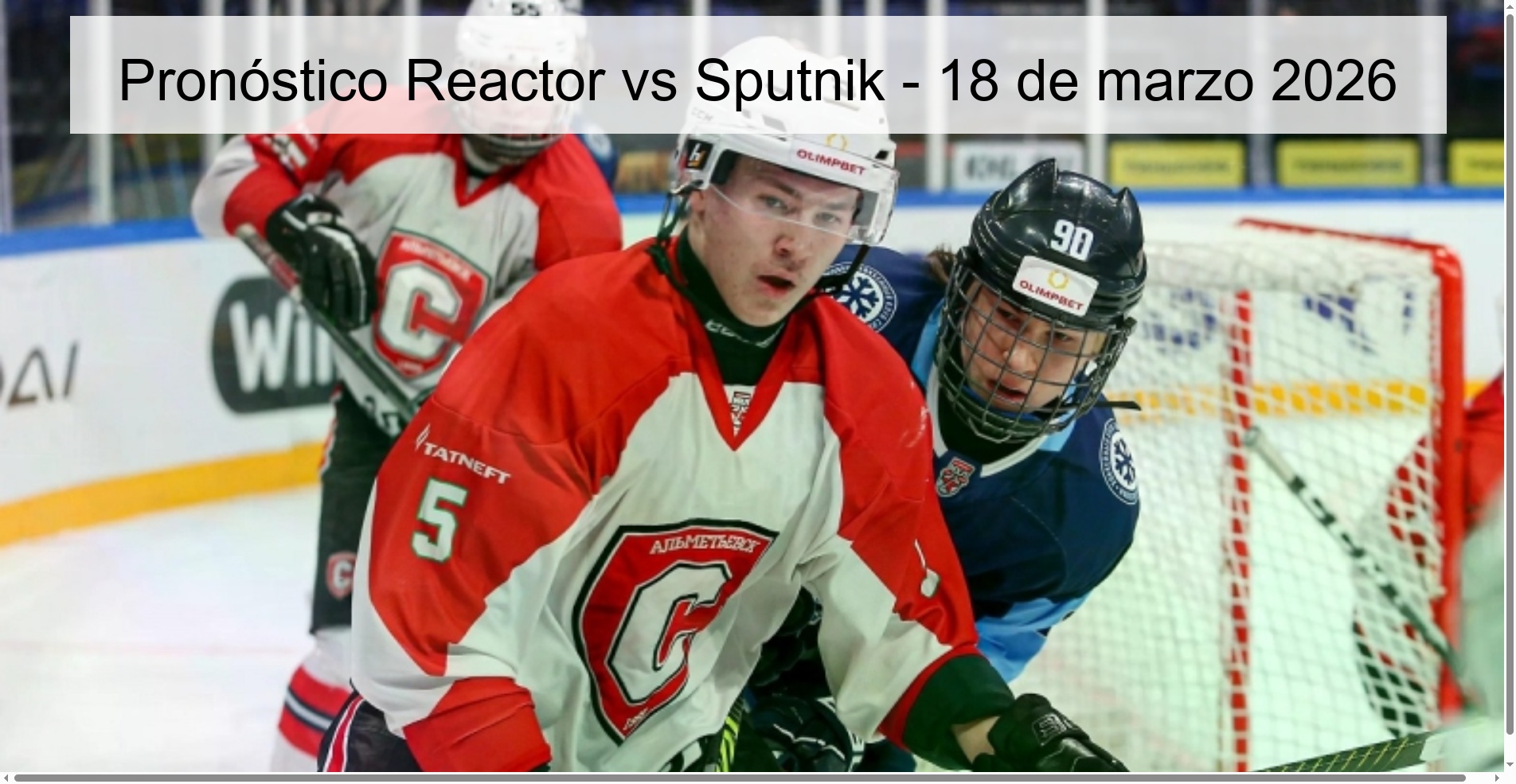 Reactor Vs Sputnik Forecast – March 18, 2026