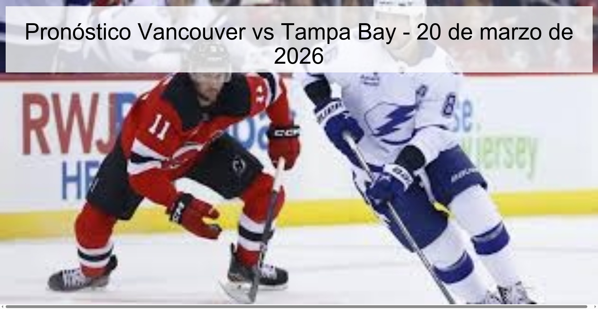 Vancouver Vs Tampa Bay Prediction