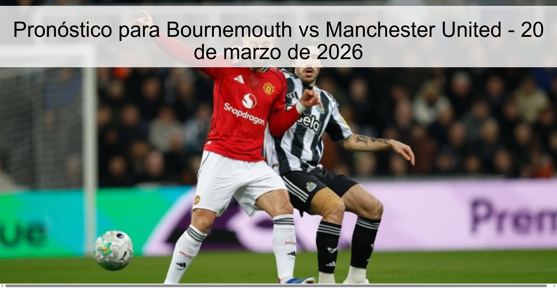 Prediction For Bournemouth Vs Manchester United