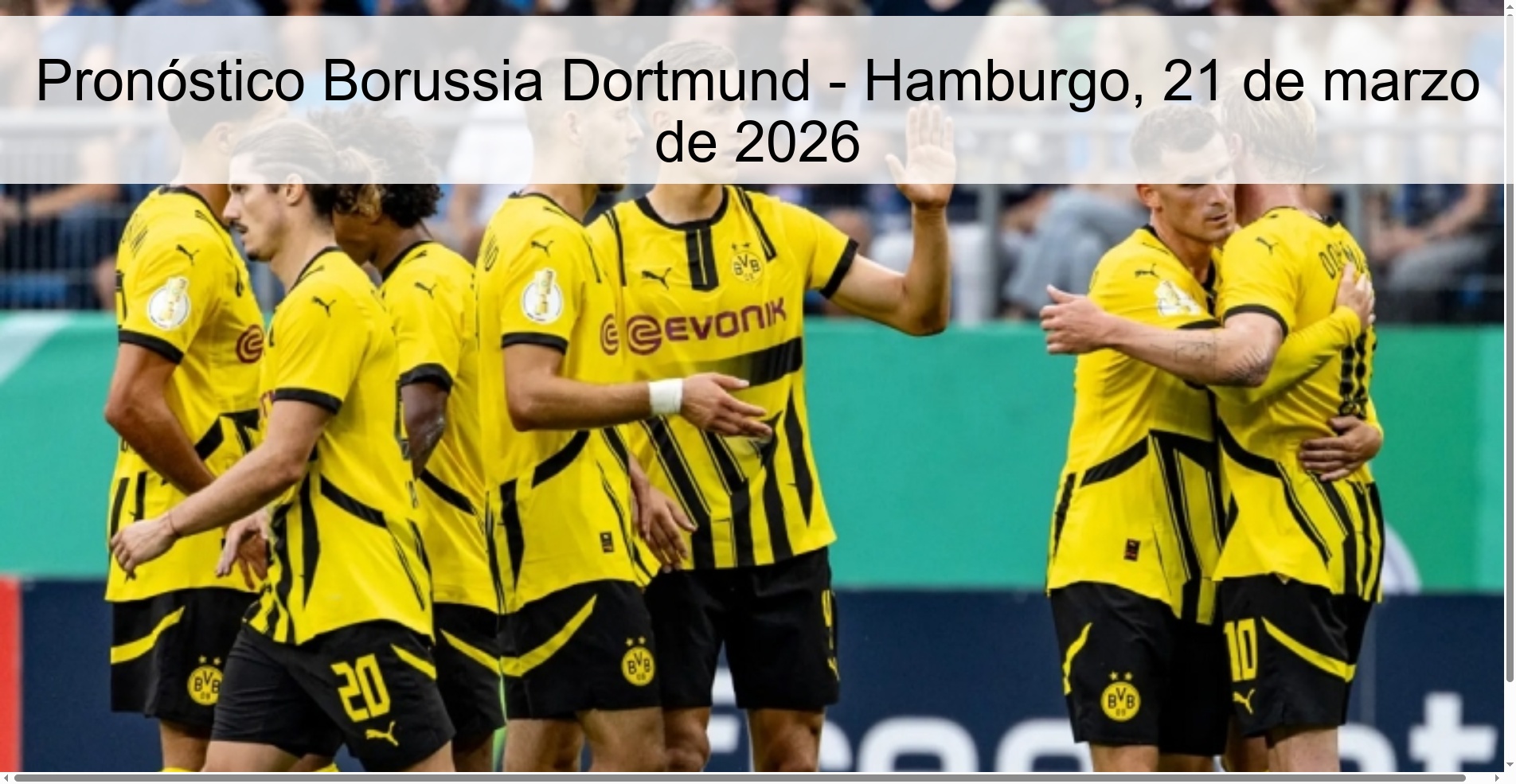 Prediction Borussia Dortmund – Hamburg, March 21, 2026
