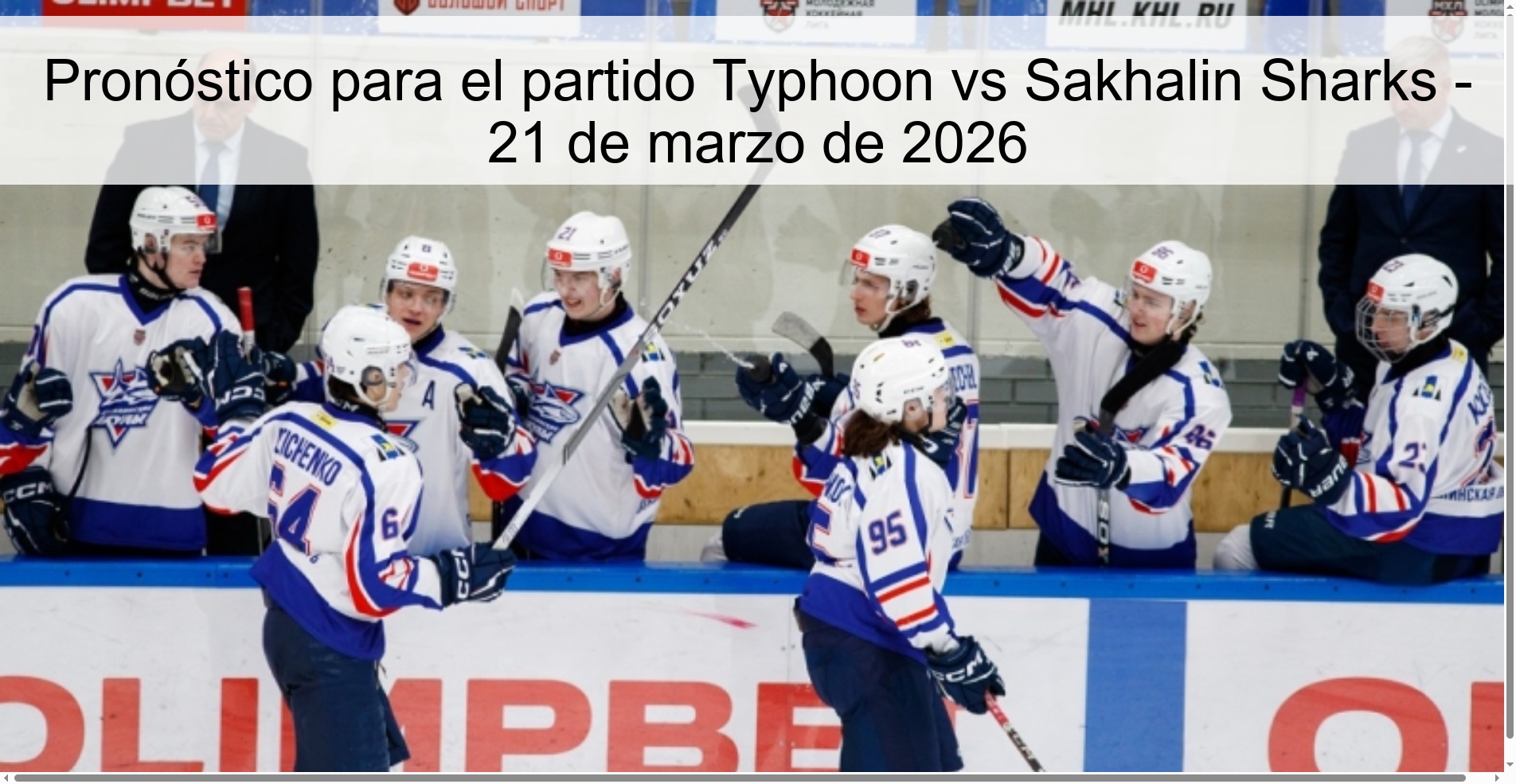 Prediction For The Typhoon Vs Sakhalin Sharks Match