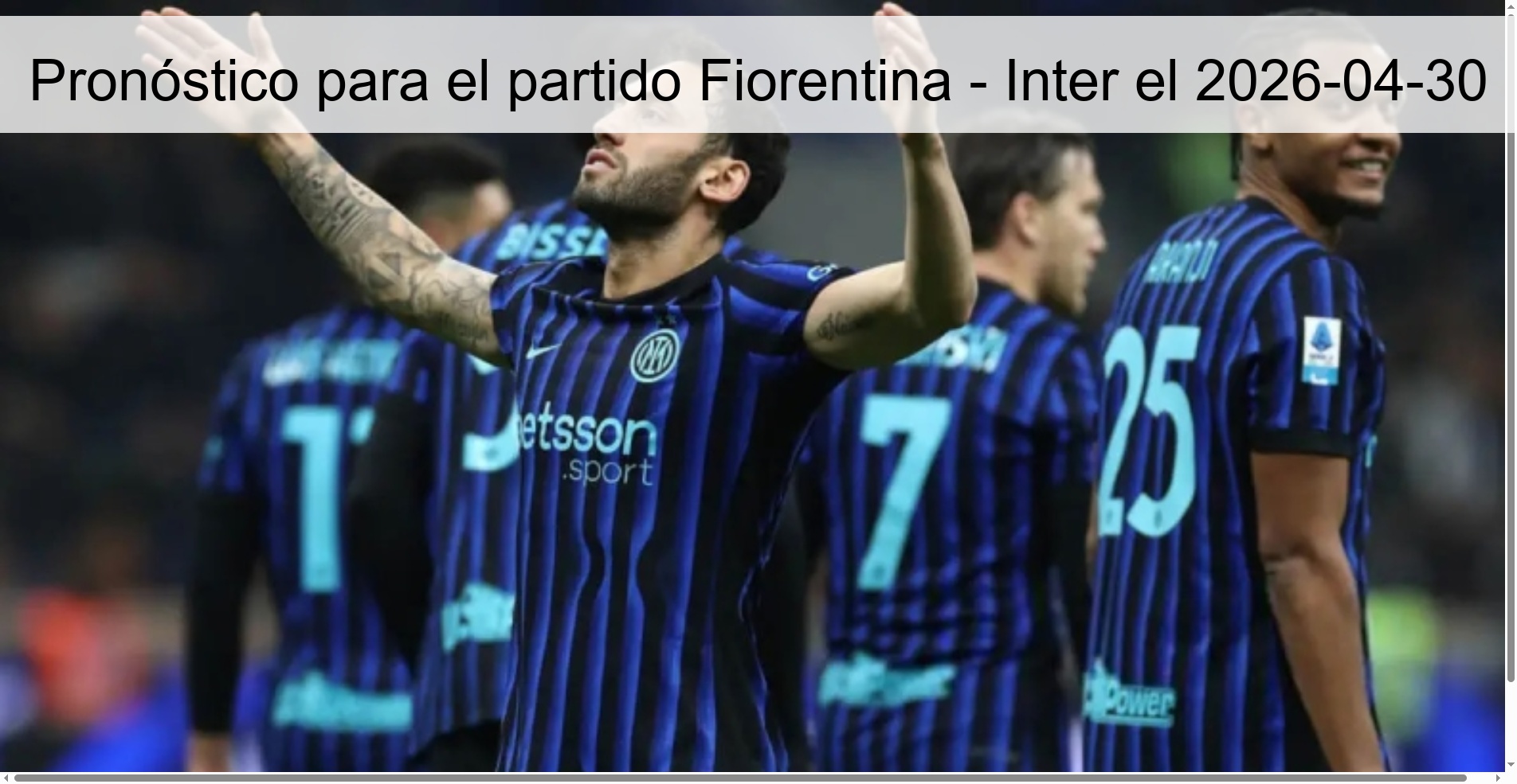 Forecast For The Fiorentina Match