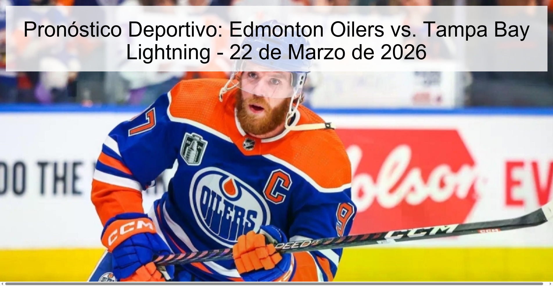 Sports Prediction: Edmonton Oilers Vs. Tampa Bay Lightning