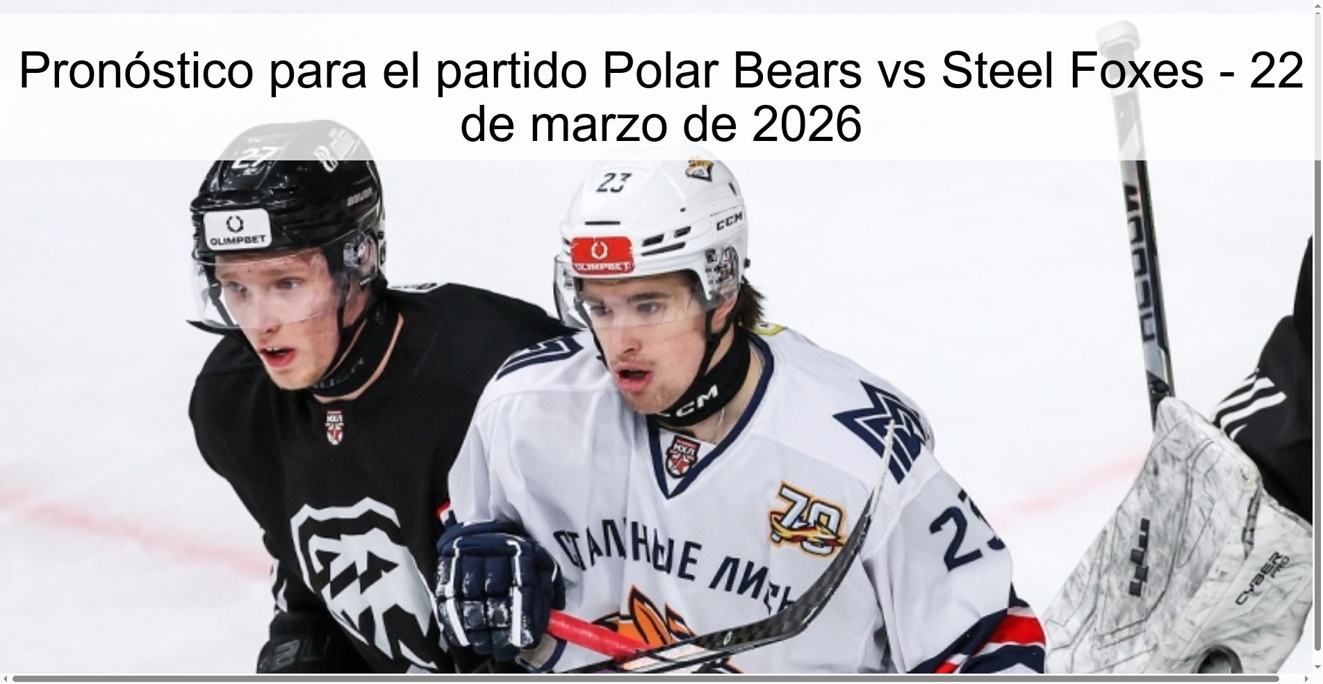 Prediction For The Polar Bears Vs Steel Foxes Match