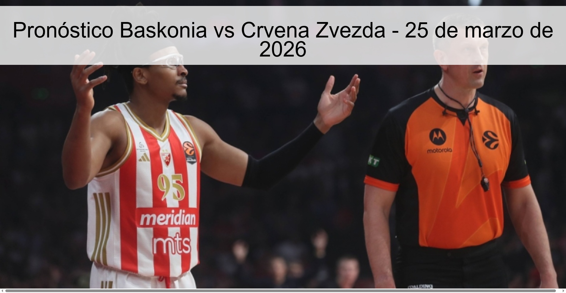 Baskonia Vs Crvena Zvezda Prediction