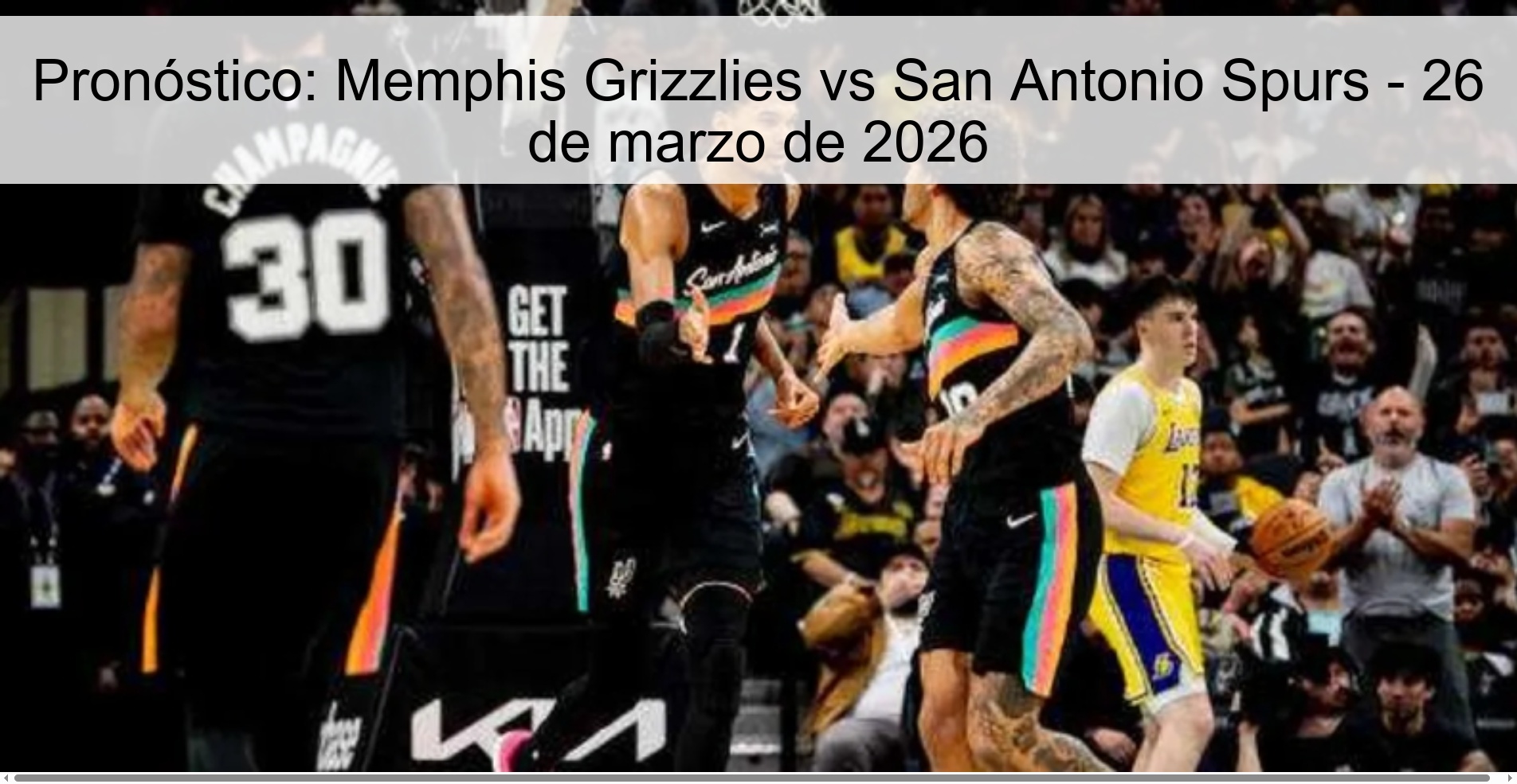 Prediction: Memphis Grizzlies Vs San Antonio Spurs