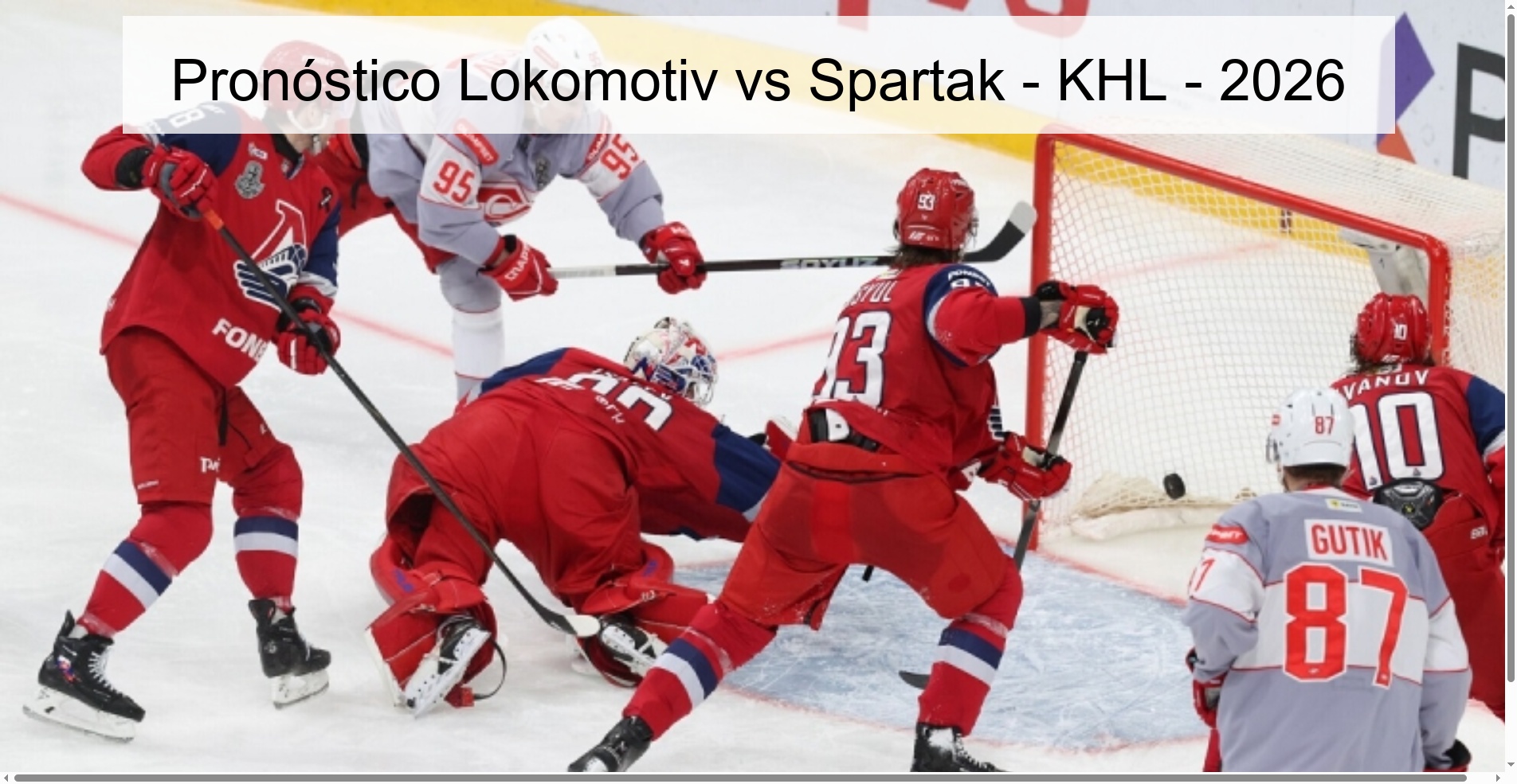 Lokomotiv Vs Spartak Prediction – KHL