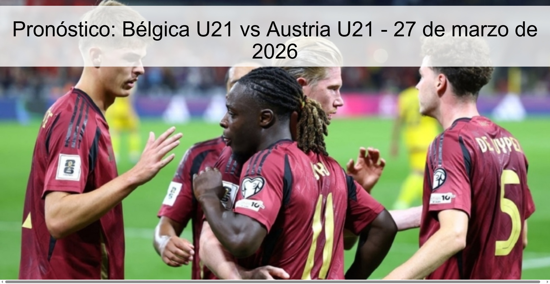 Prediction: Belgium U21 Vs Austria U21
