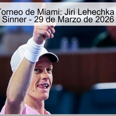 Miami Tournament Final: Jiri Lehechka Vs. Jannik Sinner
