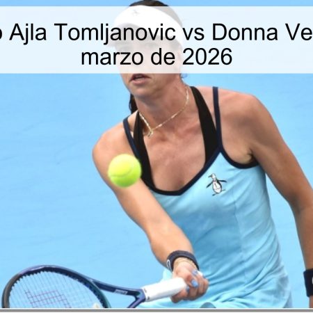 Ajla Tomljanovic Vs Donna Vekic Prediction