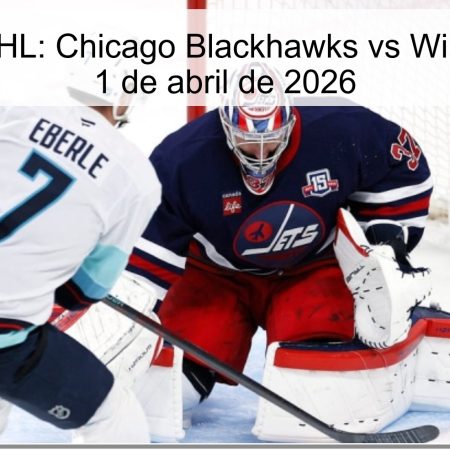 Chicago Blackhawks Vs Winnipeg Jets – April 1, 2026