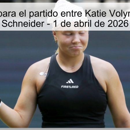 Prediction For The Match Between Katie Volynets And Diana Schneider