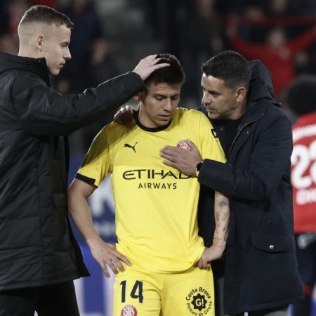 Concern In Girona Over A Possible Ankle Injury