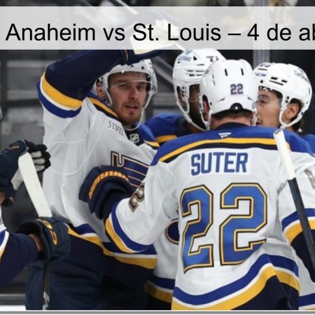 Anaheim Vs St. Louis – April 4, 2026