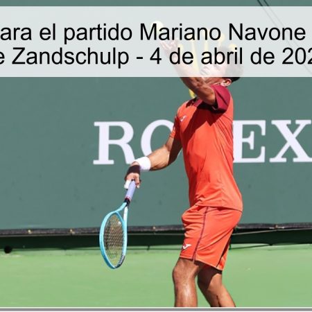 Prediction For The Match Mariano Navone Vs Botik Van De Zandschulp