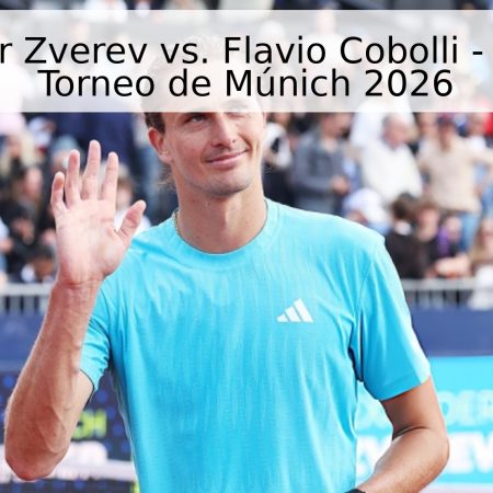 Alexander Zverev vs. Flavio Cobolli – Semifinal Torneo de Múnich 2026