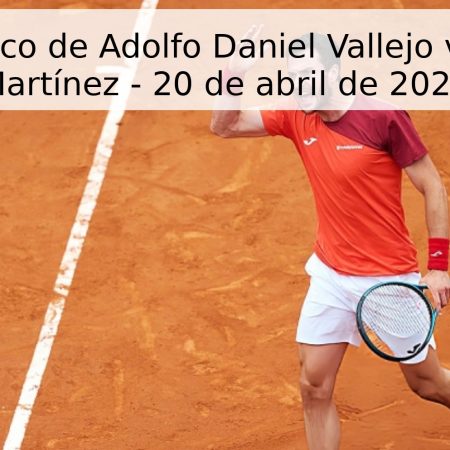 Pronóstico de Adolfo Daniel Vallejo vs Pedro Martínez – 20 de abril de 2026