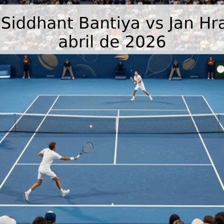 Pronóstico: Siddhant Bantiya vs Jan Hrazdil – 28 de abril de 2026