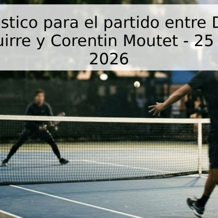 Pronóstico para el partido entre Daniel Mérida-Aguirre y Corentin Moutet – 25 de abril de 2026