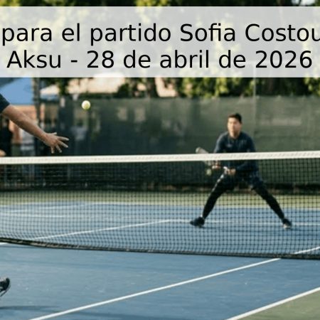Pronóstico para el partido Sofia Costoulas vs Ayla Aksu – 28 de abril de 2026