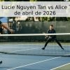 Pronóstico: Lucie Nguyen Tan vs Alice Tubello – 28 de abril de 2026